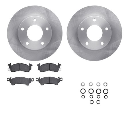 DYNAMIC FRICTION CO 6512-46074, Rotors with 5000 Advanced Brake Pads includes Hardware 6512-46074
